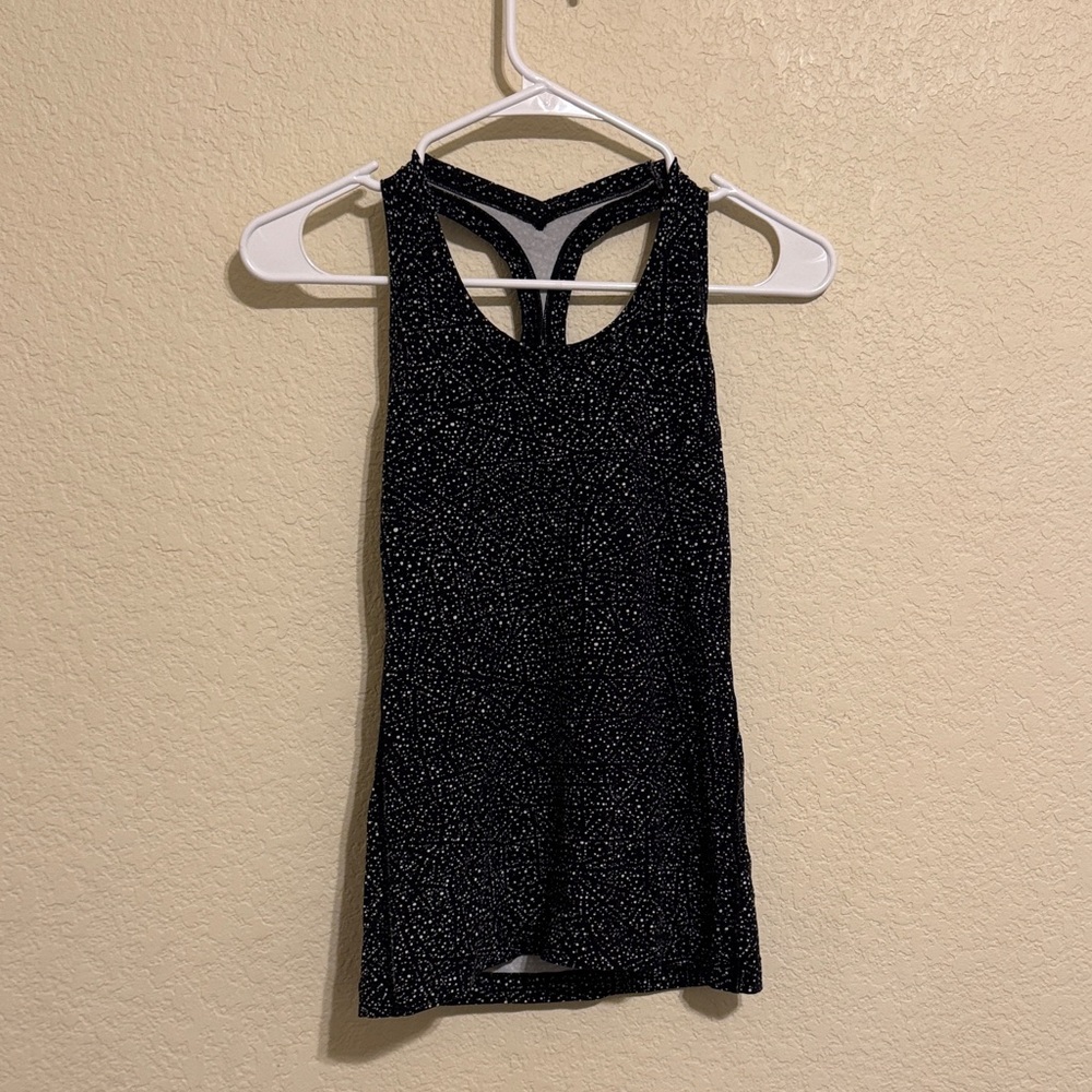 Lululemon Black and White Speckled Women's Tank Top